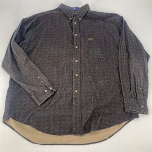 Pendleton Woolen Mills Men's XL Flannel Lined Herringbone Button Up Shirt
